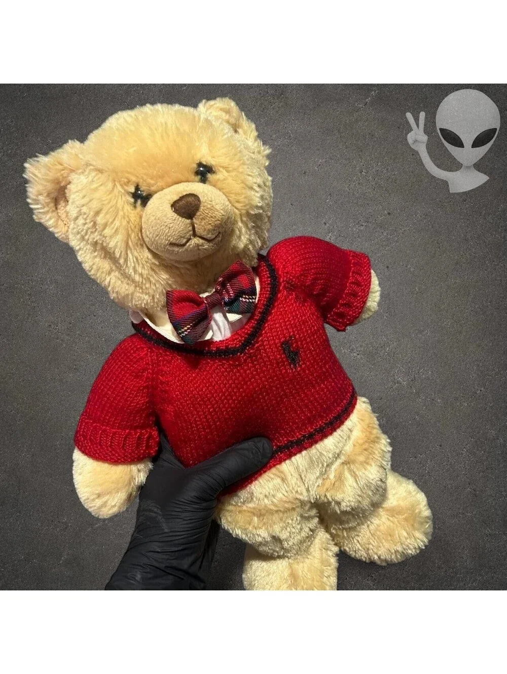 Ralph Lauren Polo Bear 2007 Holiday Plush Teddy Bear Red Knit Sweater 15